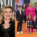 Kelly Clarkson ir Brandonas Blackstockas su vaikais