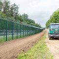 Ministrė A. Bilotaitė susipažino su pasienio juostoje jau esama infrastruktūra ir patrulio tako įrengimo darbų eiga