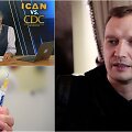 U.Kiguolis teigia, kad D.Bigtree (kairėje) vadovaujama vakcinų skeptikų organizacija laimėjo bylą JAV teisme