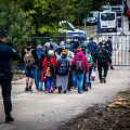 Migrantai Serbijos - Kroatijos pasienyje