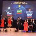 V. Lacitis ir V. Golodneva ant nugalėtojų pakylos.
