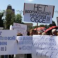 Protestas Donecke prie ESBO misiją