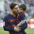 Lionelis Messi ir jo vyresnysis sūnus Thiago