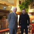 Didžiosios Britanijos karalius Karolis III ir Ukrainos prezidentas Volodymyras Zelenskis 
