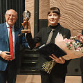 Nominaciją &bdquo;Mūza&ldquo; solistei Ritai Petrauskaitei įteikė Aloyzas Kuzmarskis
