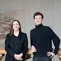 Parodos &bdquo;Užuovėja&ldquo; kuratoriai Virginija Januškevičiūtė ir Edgaras Gerasimovičius