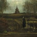 Vincento van Gogho paveikslas &bdquo;Klebonijos sodas Niunene pavasarį&ldquo;