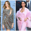 Dakota Johnson, Gigi Hadid, Cara Delevingne ir Rihanna