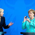 Theresa May ir Angela Merkel