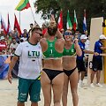 Lietuvos paplūdimio tinklininkės Ariana Rudkovskaja ir Danielė Kvedaraitė Rumunijoje tapo Europos jaunimo (iki 22 metų) čempionėmis. &Scaron;alia &ndash; jų treneris Paulius Matulis.