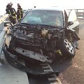 &Scaron;e&scaron;tadienio vakarą Klaipėdos Jakų žiede avariją patyrė i&scaron; Palangos Vilniaus kryptimi važiavęs automobilis &bdquo;Audi A6&ldquo;.