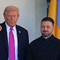 Donaldas Trumpas ir  Volodymyras Zelenskis  / TOM BRENNER / AFP