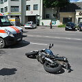 Alytuje avariją patyrė motociklo vairuotojas
