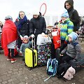 Ukrainos pabėgėliai prie Lenkijos sienos