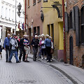 Turistai Vilniaus senamiestyje