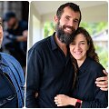 Režisierius Elmo Nuganen ir Marius Kvedaravičius su Hanna Bilobrova