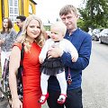 Renata ir Marius Jampolskiai su dukra Vilte