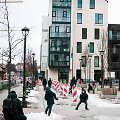 Žmonių gausa Užupio ir Paupio takuose