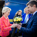 Europos Komisijos pirmininkė Ursula von der Leyen Kyjive