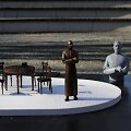 Gargždų parke atsiras &scaron;tai tokia skulptūrinė kompozicija Mykolui Vaitkui.