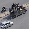 &bdquo;Hamas&ldquo; kovotojai Gazos Ruože perėmė Izraelio kariuomenės transporto priemonę