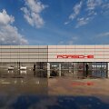 &bdquo;Porsche&ldquo; atstovybės Klaipėdos rajone eksterjero vizualizacija