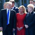 Belgijos karalius Philipas, JAV prezidentas Donaldas Trumpas, Kroatijos prezidentė Kolinda Grabar-Kitarovic ir Lietuvos prezidentė Dalia Grybauskaitė