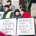 Mitingas, skirtas pensijų ir algų didinimui
