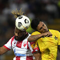 Tiraspolio &bdquo;Sheriff&ldquo; futbolininkai (geltona apranga) i&scaron;kopė į Čempionų lygos grupių etepą.