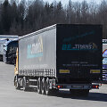 Sunkvežimiai prie Medininkų pasienio posto laukia leidimo įvažiuoti į Baltarusiją