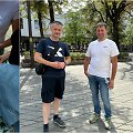 Turistai Kauno Laisvės alėjoje