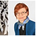 Daiva Baranauskė ir Baltojo kaspino festivalio simboliai