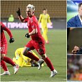 Trys buvę Lietuvos rinktinės futbolininkai (kairėje) D.&Scaron;emberas, V.Ivanauskas ir Ž.Karčemarskas pažėrė komplimentų A.Novikovui.