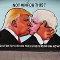 Donaldo Trumpo ir Boriso Johnsono bučinio pie&scaron;inys Bristolyje