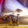 Vilniuje užsiliepsnojo į tiltą atsitrenkęs automobilis