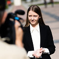 &bdquo;Tu&scaron;čių narvų&ldquo; vadovė Gabrielė Vaitkevičiūtė surengė spaudos konferenciją