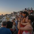 Turistai Oia, Santorinas, Graikija