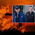Gaisras Kalifornijoje ir Joe Bidenas su sūnumi Hunteriu