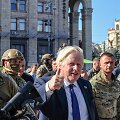 Borisas Johnsonas atvyko į Kyjivą paminėti Ukrainos nepriklausomybės dienos