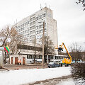 &bdquo;Badautojų namelis&ldquo; ir LRT būstinės imitacija