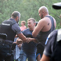 Gyventojų susirėmimas su policijos pareigūnais prie Rūdninkų poligono