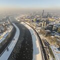 Žiemi&scaron;kas Vilnius i&scaron; auk&scaron;tai