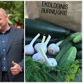 Valdas Burnys su žmona Au&scaron;ra ir jų ūkio gėrybės / Butauto Barausko ir asmeninio albumo nuotr.