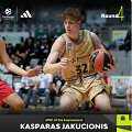 Kasparas Jakučionis tapo Eurolygos jaunimo turnyro Zadare MVP.
