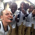 Maratonininkė Monika Juode&scaron;kaitė Tanzanijoje