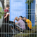 Migrantai atvežti į Rūdninkų poligoną