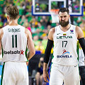 Domantas Sabonis ir Jonas Valančiūnas