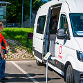 Naujojoje Vilnioje mobilusis vakcinacijos centras