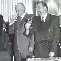 Vytautas Landsbergis ir Borisas Jelcinas