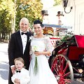 Algirdas ir Milisandra Radzevičiai 2011 metais, savo vestuvių ir sūnaus krik&scaron;tynų dieną 